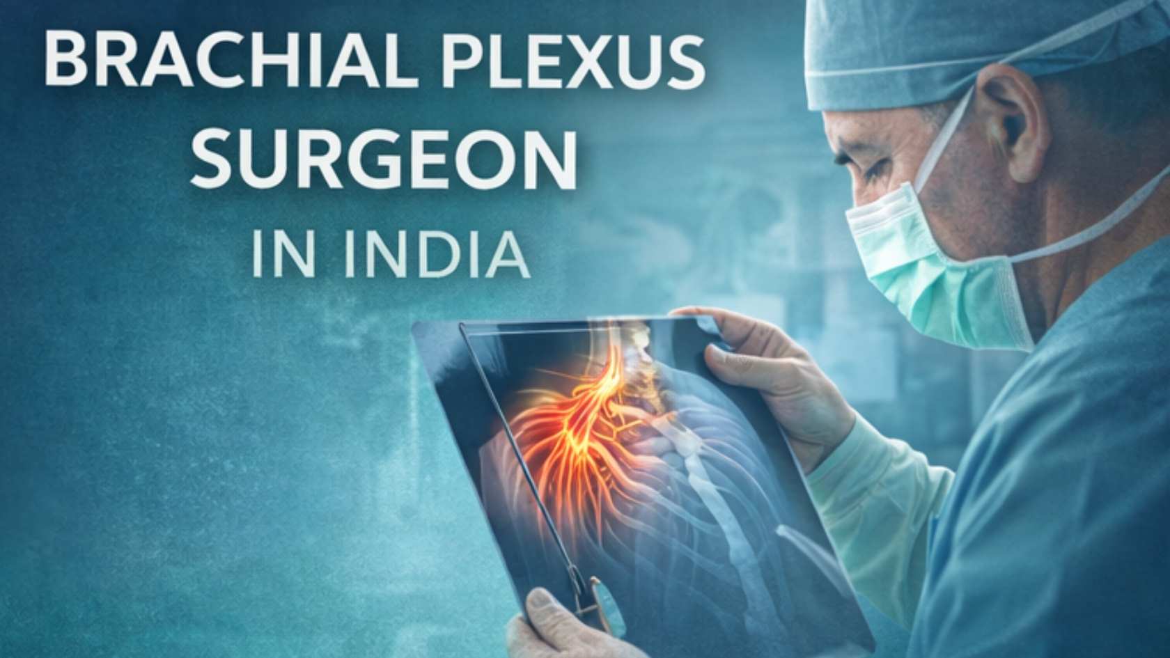 Brachial plexus surgeon examining nerve injury scan for brachial plexus surgery in India