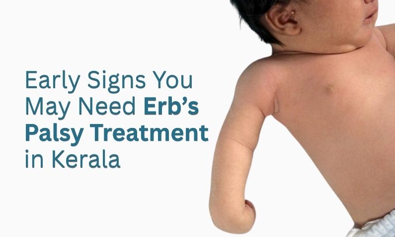 Infant with limited arm movement, indicating early signs of Erb’s palsy.