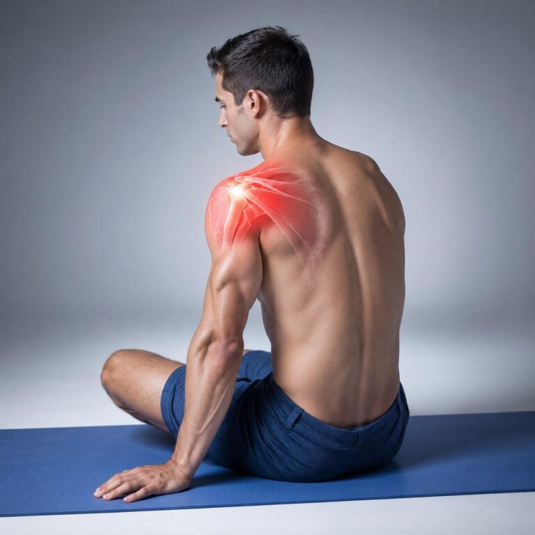 Advanced Brachial Plexus Care in Thrissur highlighting shoulder nerve anatomy and pain visualization with a realistic medical illustration.