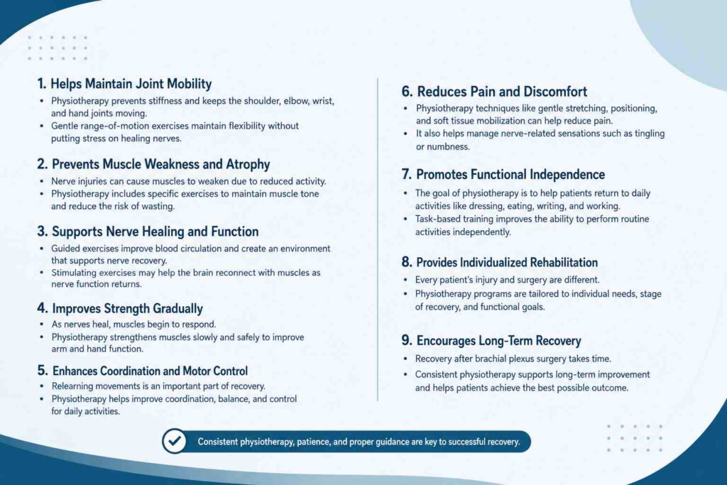Role of physiotherapy in recovery after brachial plexus surgery